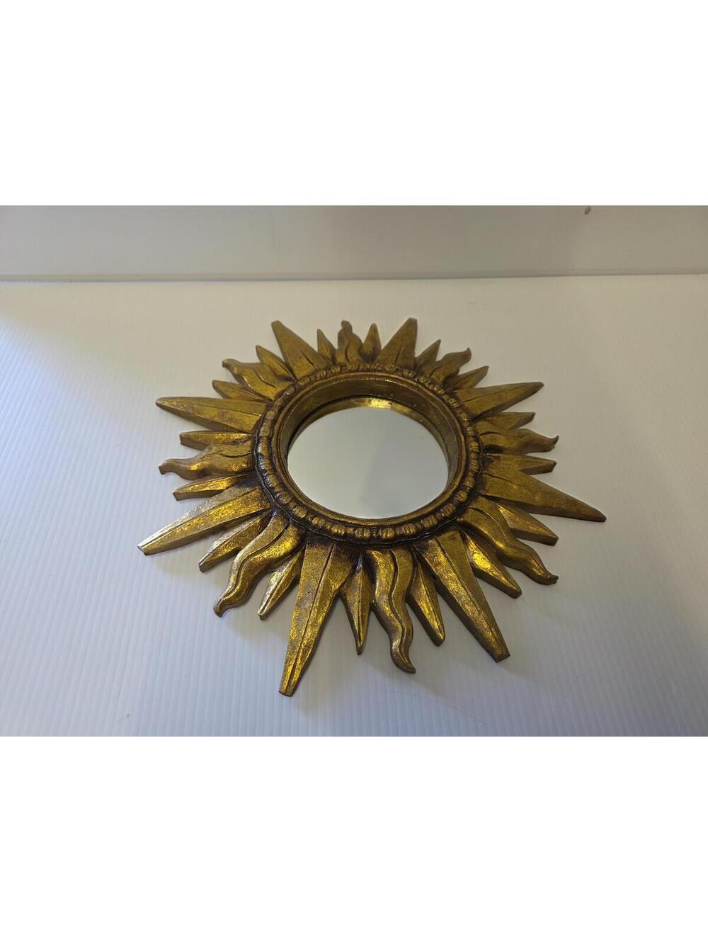Vintage Accent Sunburst Mirror 12"